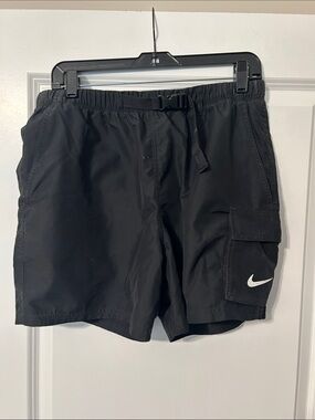 Nike Black Athletic Cargo Shorts